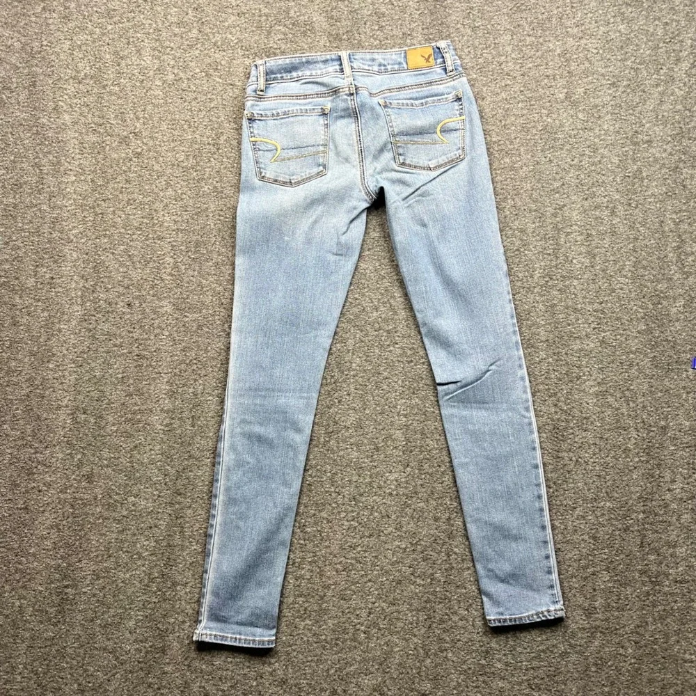 American Eagle Jeggings Womens 0 Light Blue Super Stretch Denim Skinny Jeans